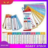 [ap4l43.] Kids Learning Cards English Phonics Spelling Memory Cards Montessori Teaching Aid for Clas