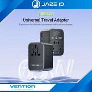 Vention Universal Travel Adapter USB Type AC PD Fast Charging 20W 65W