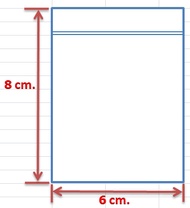 ถุงซิปล็อค/ถุงซิปใส 6x8cm. (100 ใบ/แพค)