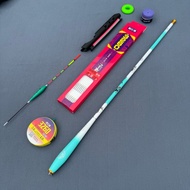 4H collapsible mini fishing rod 43cm, convenient and compact for fishing rivers, streams, ponds, lak