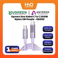 UGREEN Smart Display Data Cable Uno Series PD Type C To Type C Fast Charging 100w 5A - 65092 1M