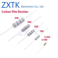 20PCS 3W Carbon film resistor 5% 1K-910K 1M-10M Ohm 2.2K 3.9K 10K 20K 24K 47K 51K 100K 150K 300K 330