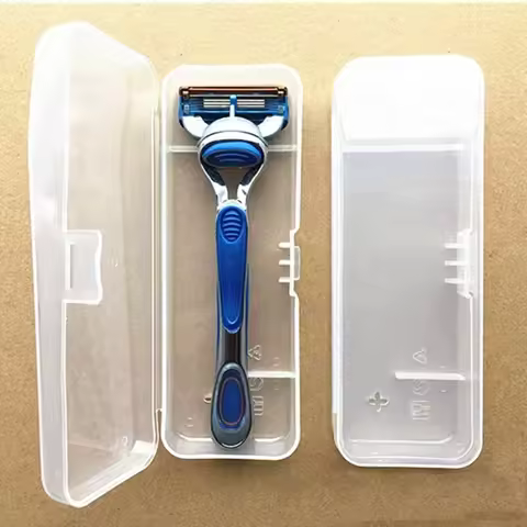 Stylish and Durable Shaving Storage Box for Men's Razors, Easy to Carry and Keep Clean and Keeps You