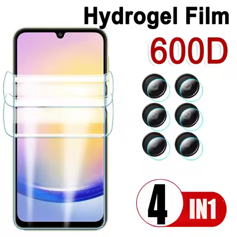 4in1 Hydrogel Protection Film For Samsung Galaxy A06 A56 A36 A26 A15 A25 A05 A05s A54 A34 M06 M16 Ca