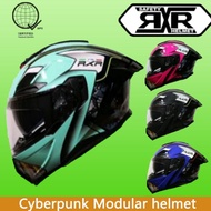 RXR Modular Helmet Dual Visor Cyberpunk Stylefuture sense helmet windstorm spyder ronin coolmotorcyc