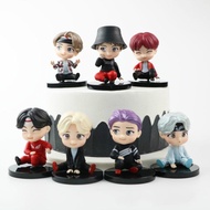 7pcs/set Cake Topper Toy Birthday Party Supplies Figture Table Decorations KPOP BTS TINY TAN