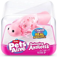 Pets Alive Swimming Axolotl Teal Robotic Pet Figure Battery Operated Swim Toy Interactive Pet for Ch