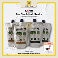 T.Hair Pro Black/Brown Hair Savior 450mlx2 - FREE Color Comb (Grey) + Color Bowl (Black) x 1 Set