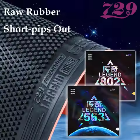 Friendship 729 LEGEND Table Tennis Rubber 563/802 Short-pips Out Rubber Medium Soft Table Tennis Rub
