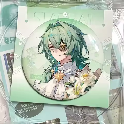 Honkai Star Rail Button Pins Anime Metal Badge Khaslana Mydei Anaxagoras Sunday Cosplay Brooch Fans 