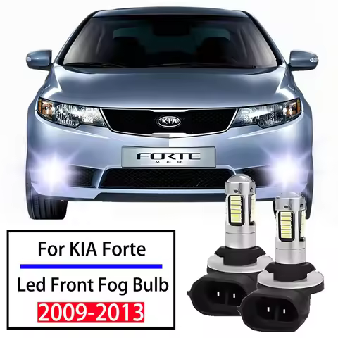 2pcs 881 886 889 H28 888 894 896 898 For KIA Forte 2009 2010 2011 2012 2013 Car LED Front Fog Light 