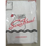 PUTIH Swan BRAND Rider WHITE MEN'S T-SHIRTS / SWAN OBLONG T-SHIRTS
