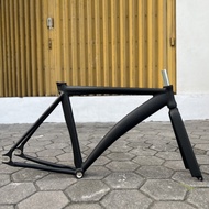 FRAME FIXIE PIPIH AERO HITAM ALLOY 700C PCO PRO ORIGINAL 51 ALLUMINIUM