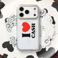 AIMI I Heart Clear Case Magnetic 16 Pro Max /17/17 Pro/17