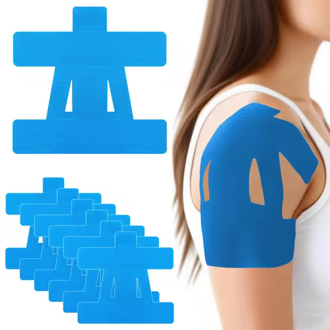 10 PCS Kinesiology Tape for Shoulder Precut,Shoulder Tape -Waterproof & Breathable, Enhance Elastic 