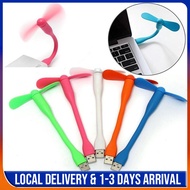 【5 Pcs】Fashion Portable Flexible Mini USB Fan Bendable removable USB Gadgets Low power for Powerbank