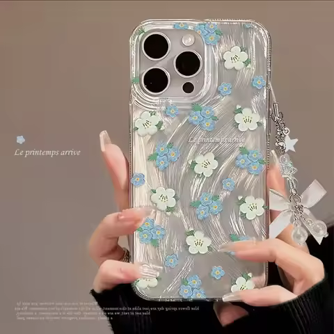 For OPPO A5 Pro A5X A80 A60 A40 A79 A78 A58 A38 A18 A57 A77S A54 A74 A53 Cute Fresh Floral Dazzle Lu