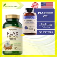 Flaxseed Oil 1242mg ALA Omega 3/1000mg Omega 3-6-9 (Choose Brand)