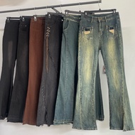 2-hand flared jeans, big size flared jeans
