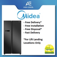 MIDEA MDRS791MYC45SG 565L BLACK SIDE BY SIDE INVERTER REFRIGERATOR