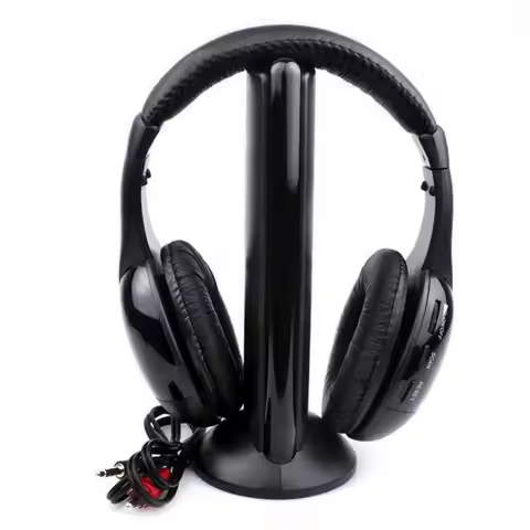 Stylish TV Headphone Smart Durable Wireless Headset PC TV Headphone Transmitter