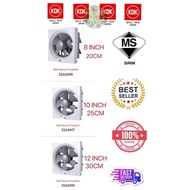 KDK WALL EXHAUST FAN 8”/10”/12” (20AQM8-25AQM7-30AQM8) SIRIM