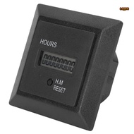 LONNGMY Digital Display Hour Meter, HM-1R 50/60HZ Hour Timer, Timer Tools ABS Material  Display AC 1