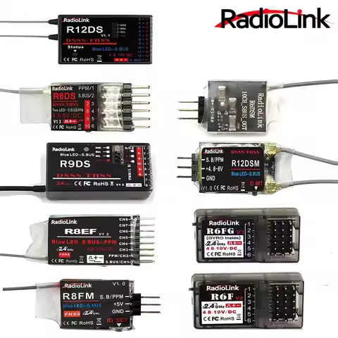 Radiolink R12DSE R12DS R9DS R8EF R8FM R6DSM R6DS R6FG R6F 2.4G RC Receivers for Radiolink Transmitte