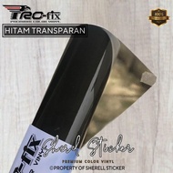sticker skotlet hitam transparan scotlet tembus pandang skotlet kaca film skotet lampu skotlet bodi 