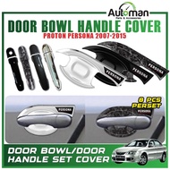 Door Bowl Handle Cover Proton Persona 2007 - 2015 Protector Guard Chrome Carbon Black Accessories