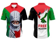 Kaos Baju shirt Kemeja FREE PALESTINA PALESTINE FREEDOM HAMAS Fullprint Sublime 06.