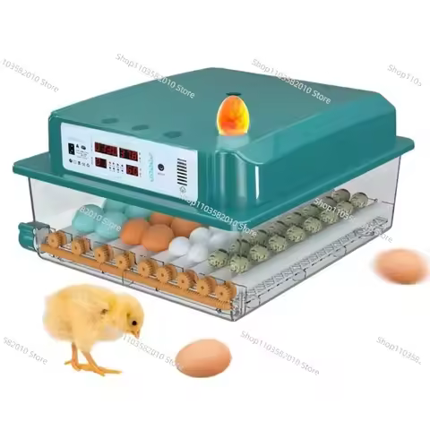 Newly designed fully automatic solar powered egg incubator with 64 fully automatic eggs