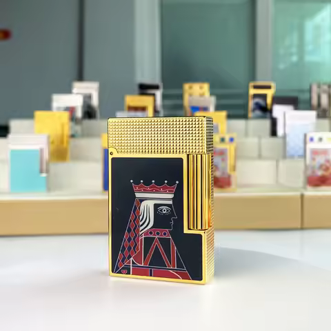 Brand new classic metal paint business Langsheng lighter, inflatable lighter, loud lighter, high-end
