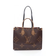 【二手】路易威登LOUIS VUITTON Tote Bag OnTheGo MM Monogram Giant Reverse M45321 PVC塗層帆布皮革 OnTheGo MM 女士