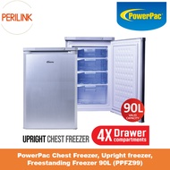 PowerPac Chest Freezer, Upright freezer, Freestanding Freezer 90L (PPFZ99)