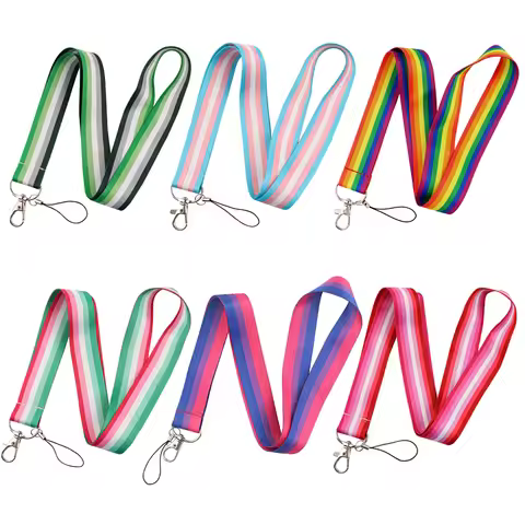 Gay Pride Intersex Pride Asexual Pride Bisexual Pansexual Genderqueer Transgender Lanyard Keychain N