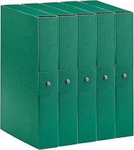 Esselte C26 Eurobox 390326180 Project Folder with Button Closure 25 x 35 cm Spine 6 cm Green Pack of