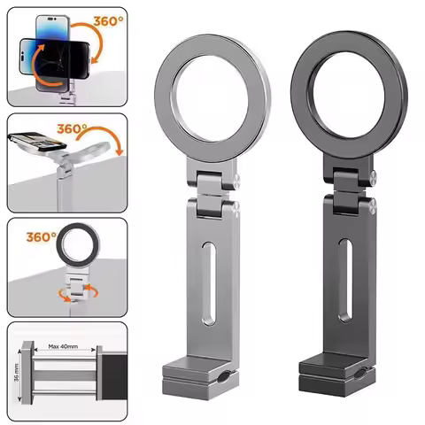Adjustable universal Magnetic Phone Holder, Travel Essential, Flexible Rotation, Hands-Free Airplane