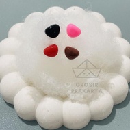 Hidung Amigurumi 5 Pcs Ukuran Besar 12x9mm Warna Pink Hitam Coklat Hidung Boneka Beruang Lucu Teddy 