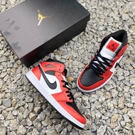 NK-AJJordan 1 mid “Chicago black toe” AJ1 basketball shoes men women shoes men women shoe&*&-