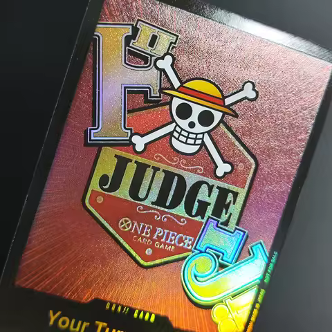 One Piece Card Game English Judge Don!! Card Textured Holo Foil Mint Collectible Promo Card