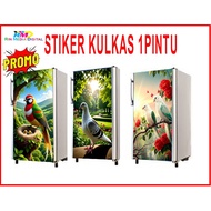 BIRD MOTIF FRIDGE STICKER 1 DOOR FRIDGE