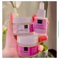 Paket  Hemat Scarlett Acne - Scarlett Whitening 3in1 Cream wajah Siang&Malam