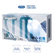 Bao cao su SLM HIDDE THIN 001mm siêu mỏng nhiều gel gốc nước hương thơm hộp 10bcs