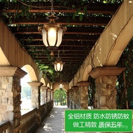 Outdoor Light Aisle Anti-rust Outdoor Chandelier Grape Stand American Waterproof Balcony Light Solar