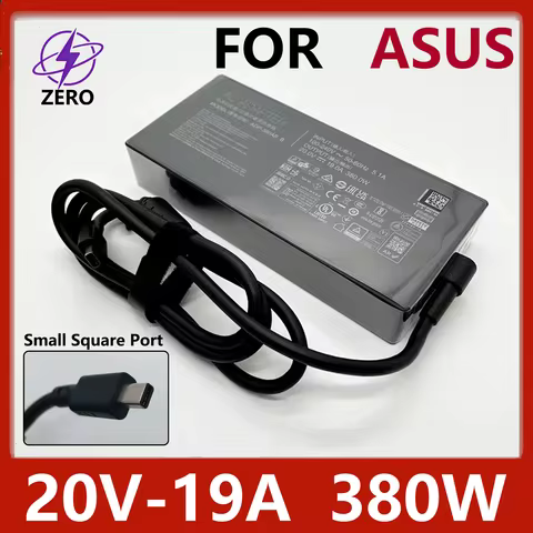 Original 380W 20V19A Laptop Adapter Charger for ASUS ROG Strix SCAR 18 Zephyrus G16 TUF Gaming A16 A