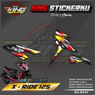 X Ride 125 Sticker - Standard Striping Sticker Decal X Ride 125 Racing Motif KS.01