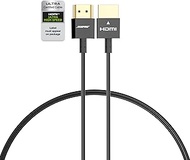 RUIPRO Ultra Thin 8K HDMI 2.1 Certified Cable 3FT, Ultra High Speed 48Gbps, Short HDMI Cable, Support 8K@60Hz 4K@120Hz, Dynamic HDR, eARC, Compatible with PS5/Xbox/HDTV/Blu-ray/Monitor/Projector