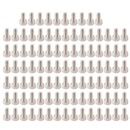zoomfashion 100pcs 304 Stainless Steel Hex Socket Cover Head Screws Fastener Metal Bolts M3 x 6/8/10