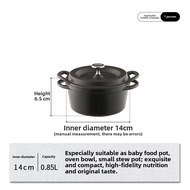 Vermicular Enamel Cast Iron Wok Multifunctional Colorful Stir-Fry Pot Slow Cooker Soup Pot Japanese 